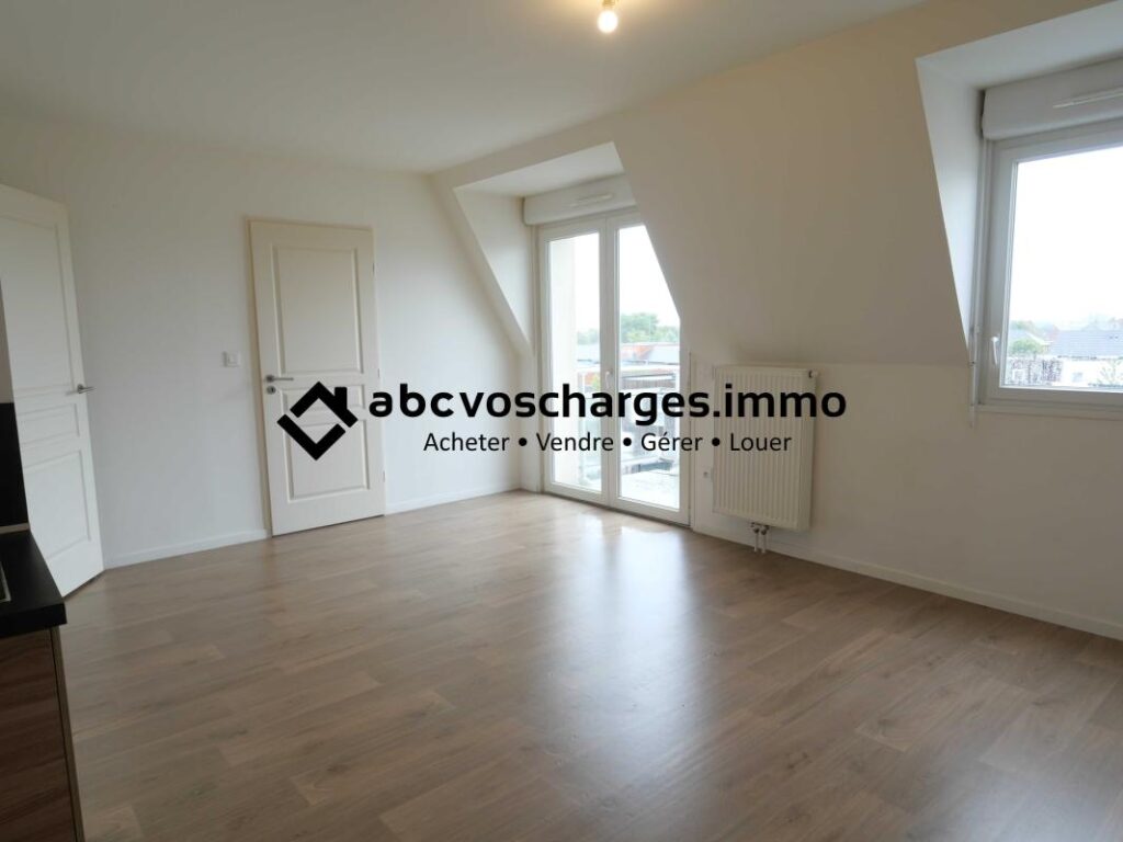 Appartement T2  46m² avec balcon et 2 parkings